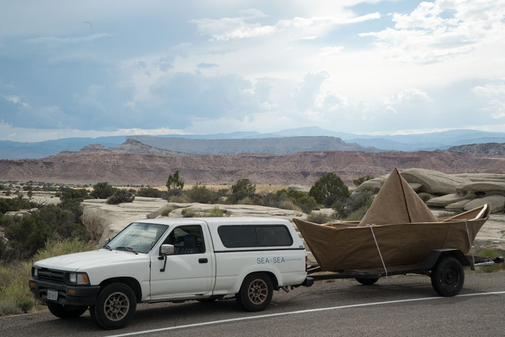 Boat crossing Utah