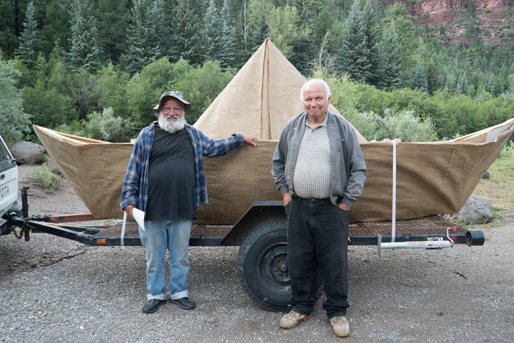 Boat with Everett and Rick in Colorado