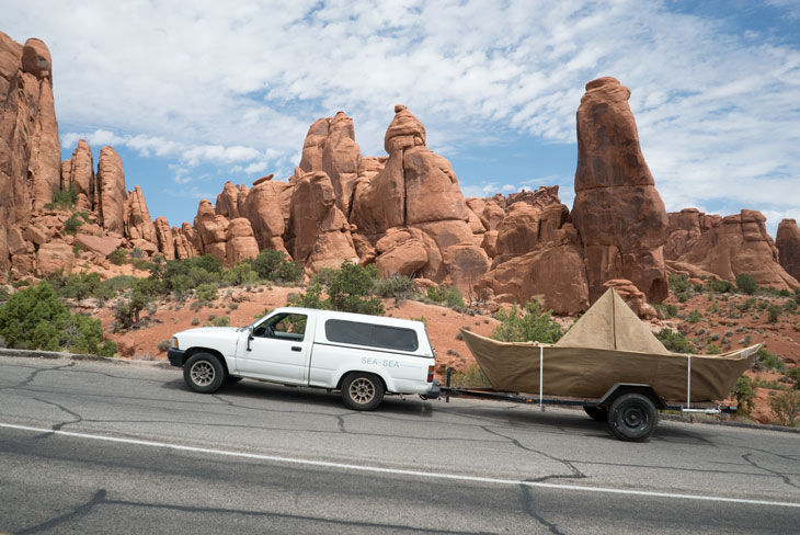 Boat in Arches National Park, Utah