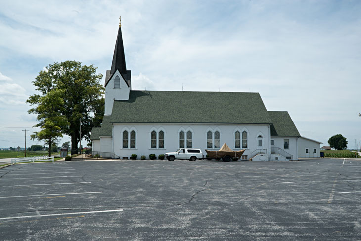 Boat at Church in Missouri