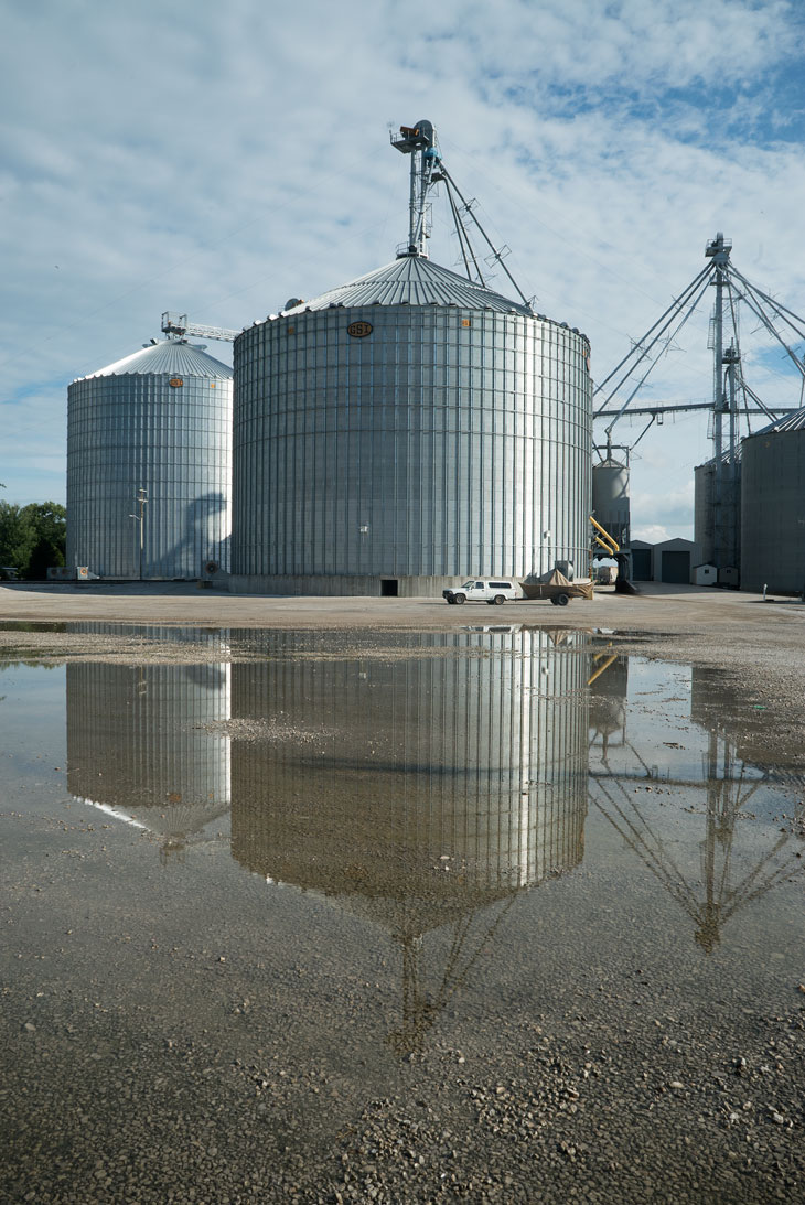 Boat with Silos, Indiana