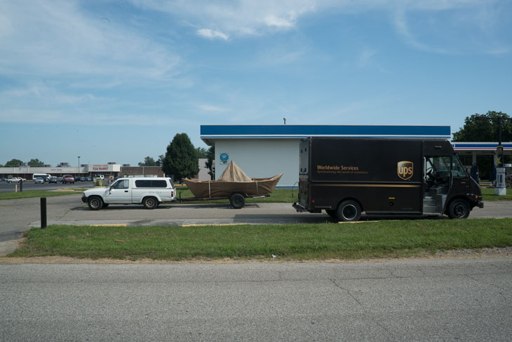 Boat with UPS in Indiana