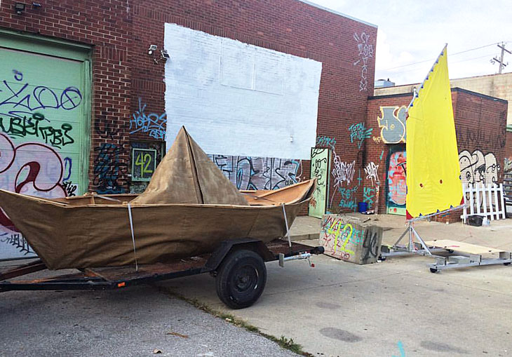 Boat with Rail Sail in Columbus, Ohio