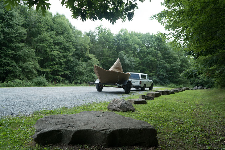 Boat at Tidioute overlook, Allegheny Mountains, Pennsylvania