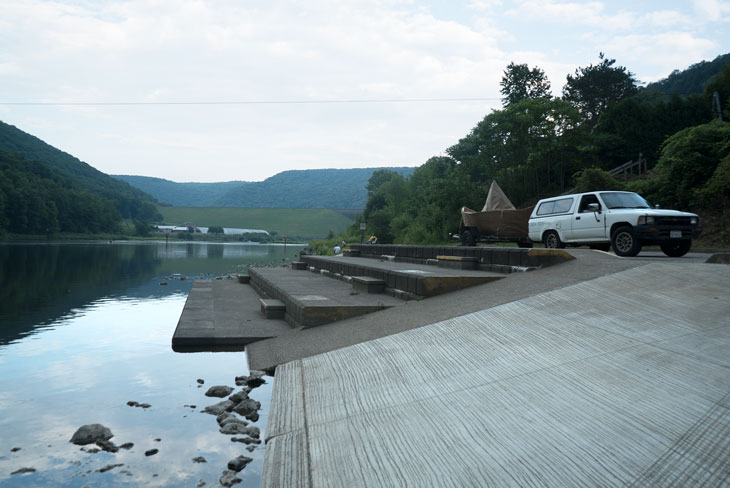 Boat at Kinsua Dam, Allegheny River, Pennsylvania